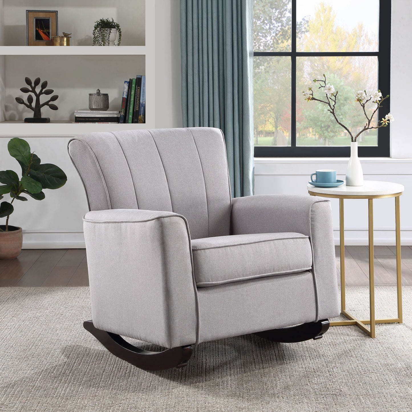 Denzell - Rocking Chair - Light Gray Acme