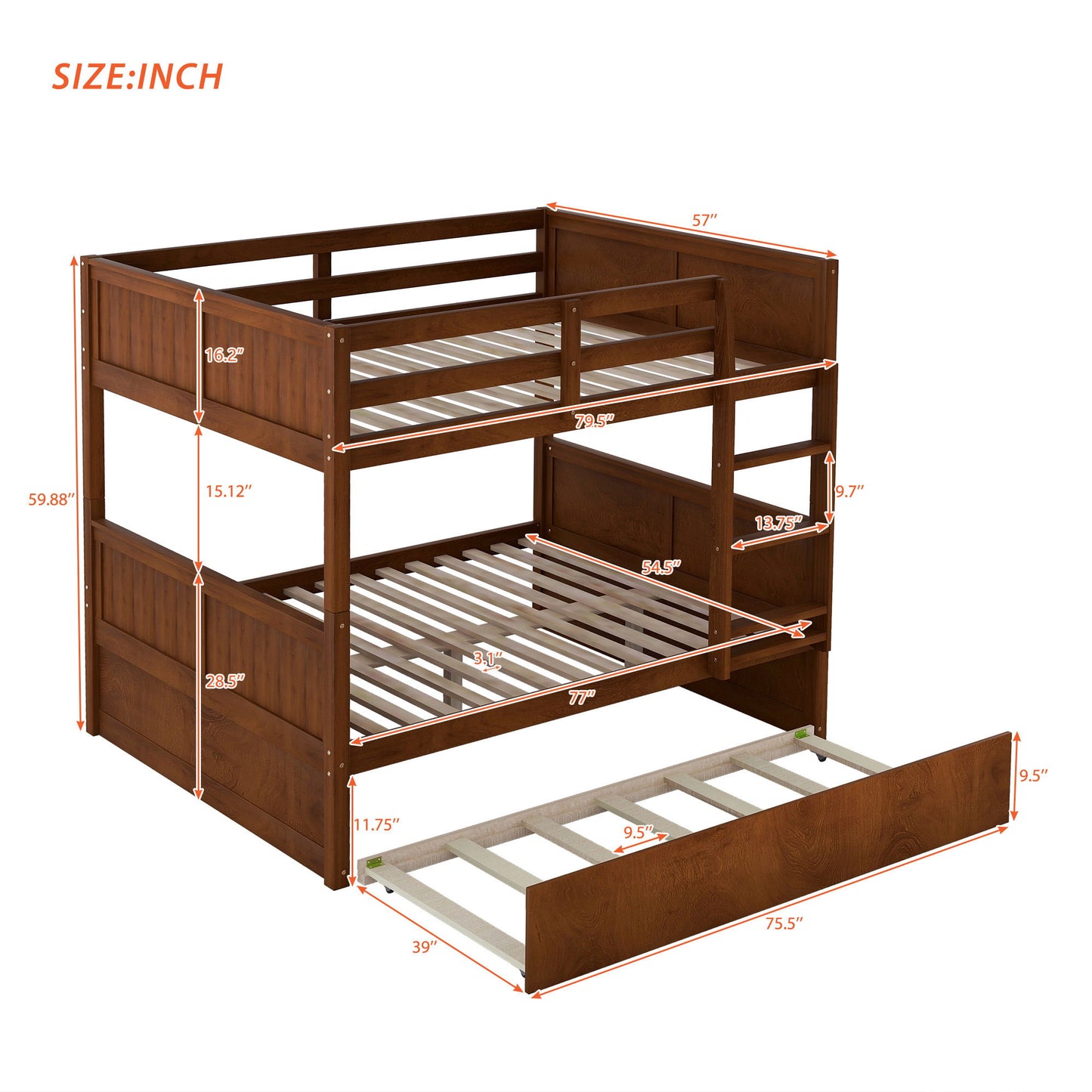Bunk Bed With Twin Size Trundle DreamHaus