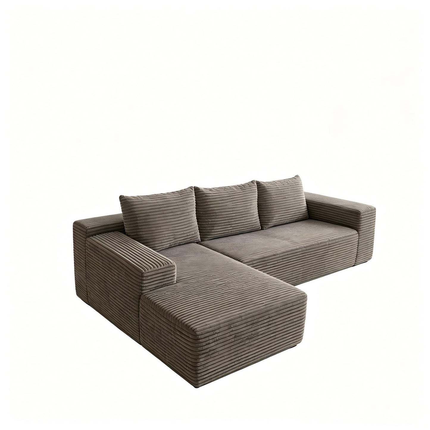 Modern L-Shaped Sectional Sofa With Left Facing Chaise Home Essentials