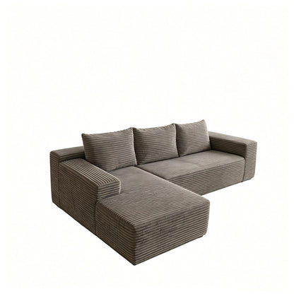Modern L-Shaped Sectional Sofa With Left Facing Chaise Home Essentials