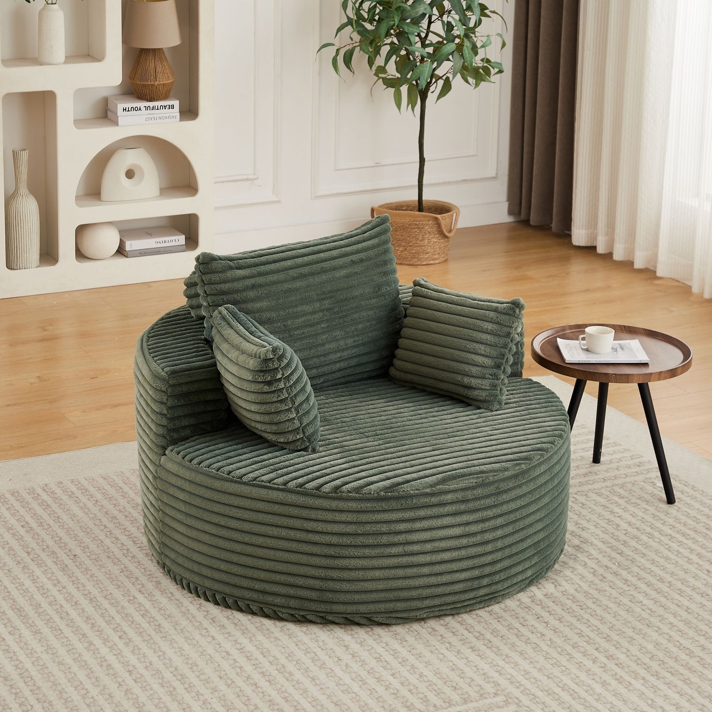 Modern Single Sofa With Backrest Pillow For Living Room Home Essentials