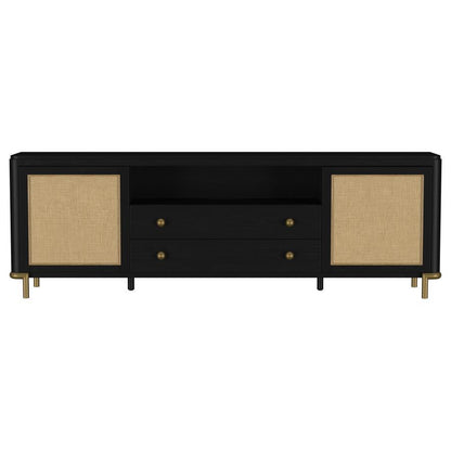Arini - Rattan Cane 2-Door TV Stand Media Console Coaster Fine Furniture
