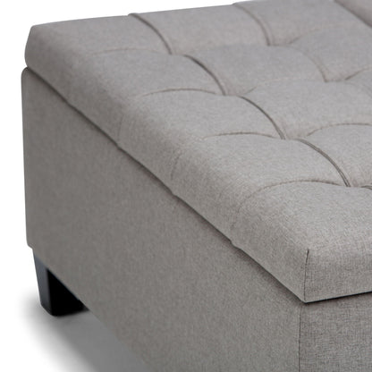 Harrison - Upholstered Coffee Table Storage Ottoman Simpli-Home