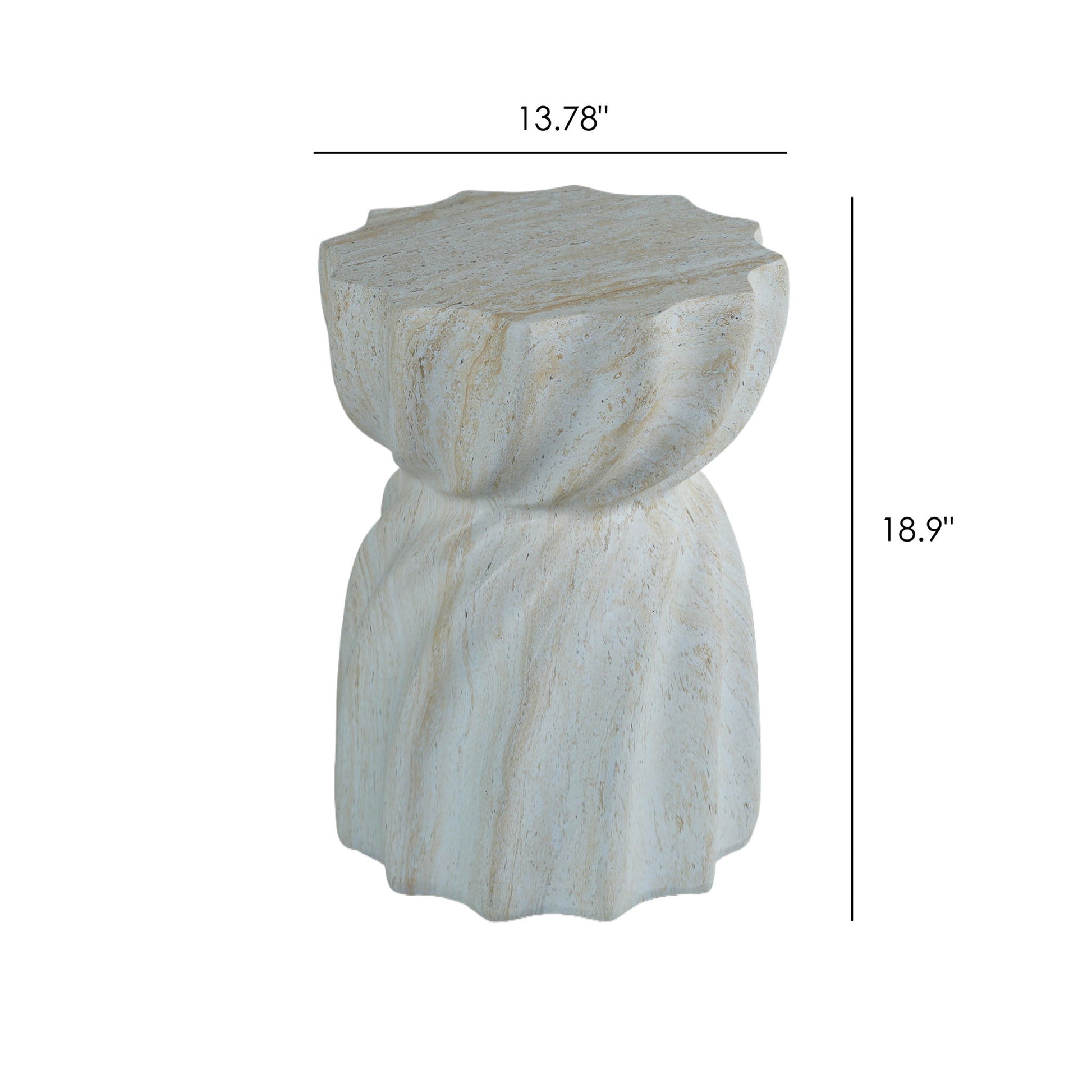 Outdoor End Table - Marble Home Essentials