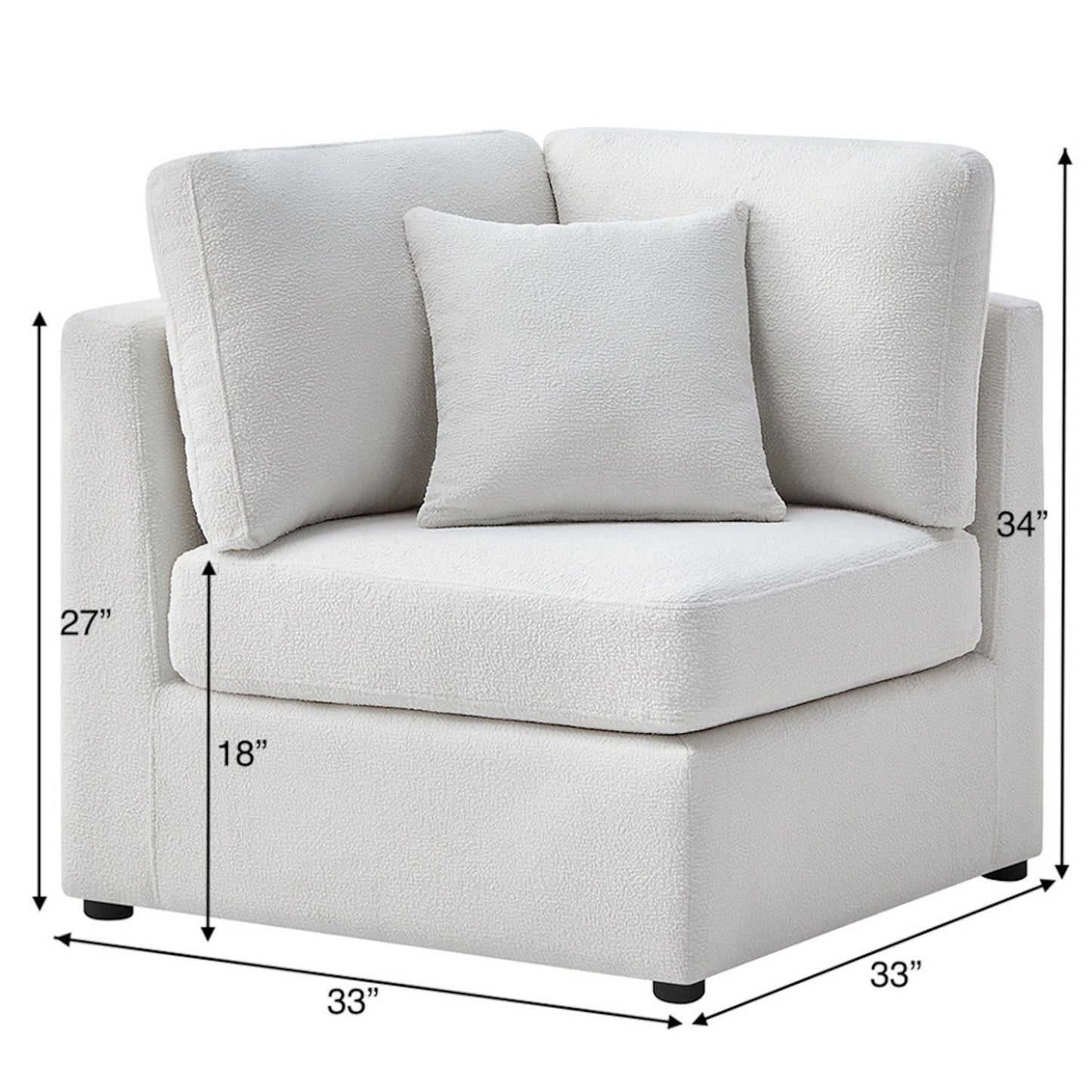 Chauncy - Corner Wedge Chair Ridgecrest Home