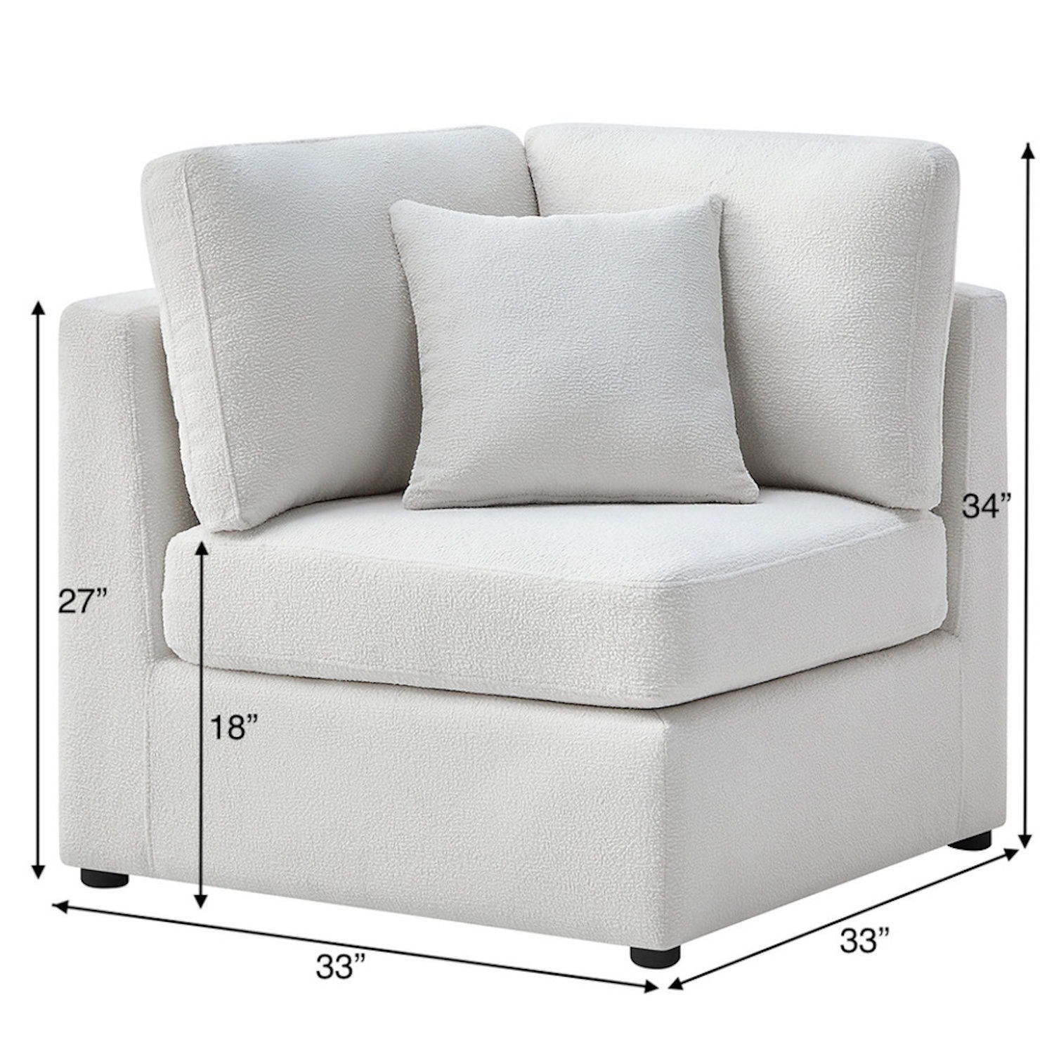 Chauncy - Corner Wedge Chair Ridgecrest Home