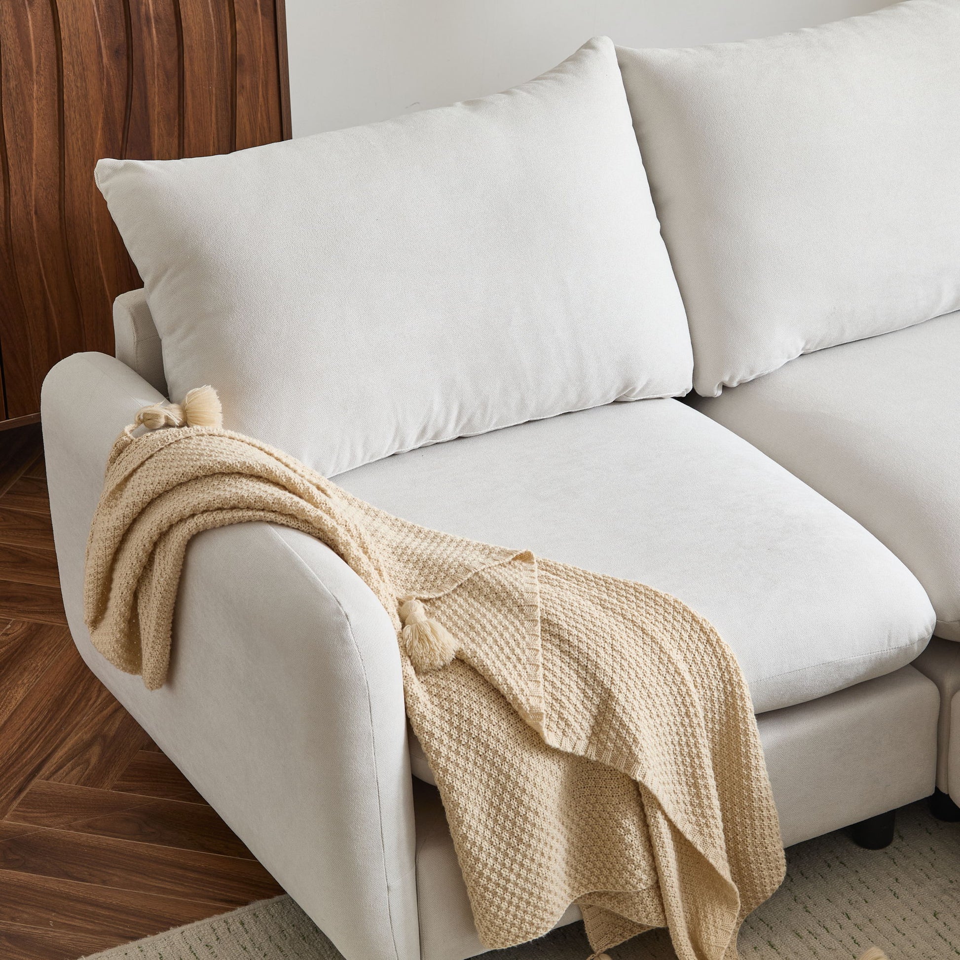 Oversize Modular Free Combination Sectional Sofa Couch With Ottoman For Living Room Noble House