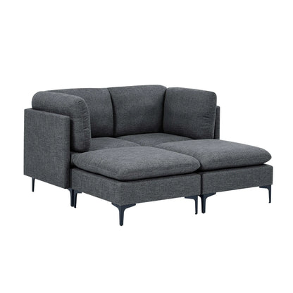 Upholstered Modular Sectional & Tall Legs Home Essentials