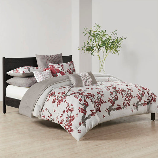 Cherry Blossom - King Comforter Mini Set - Multi N Natori