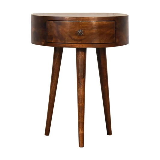 Semi Circle Nightstand - Chestnut Artisan Furniture