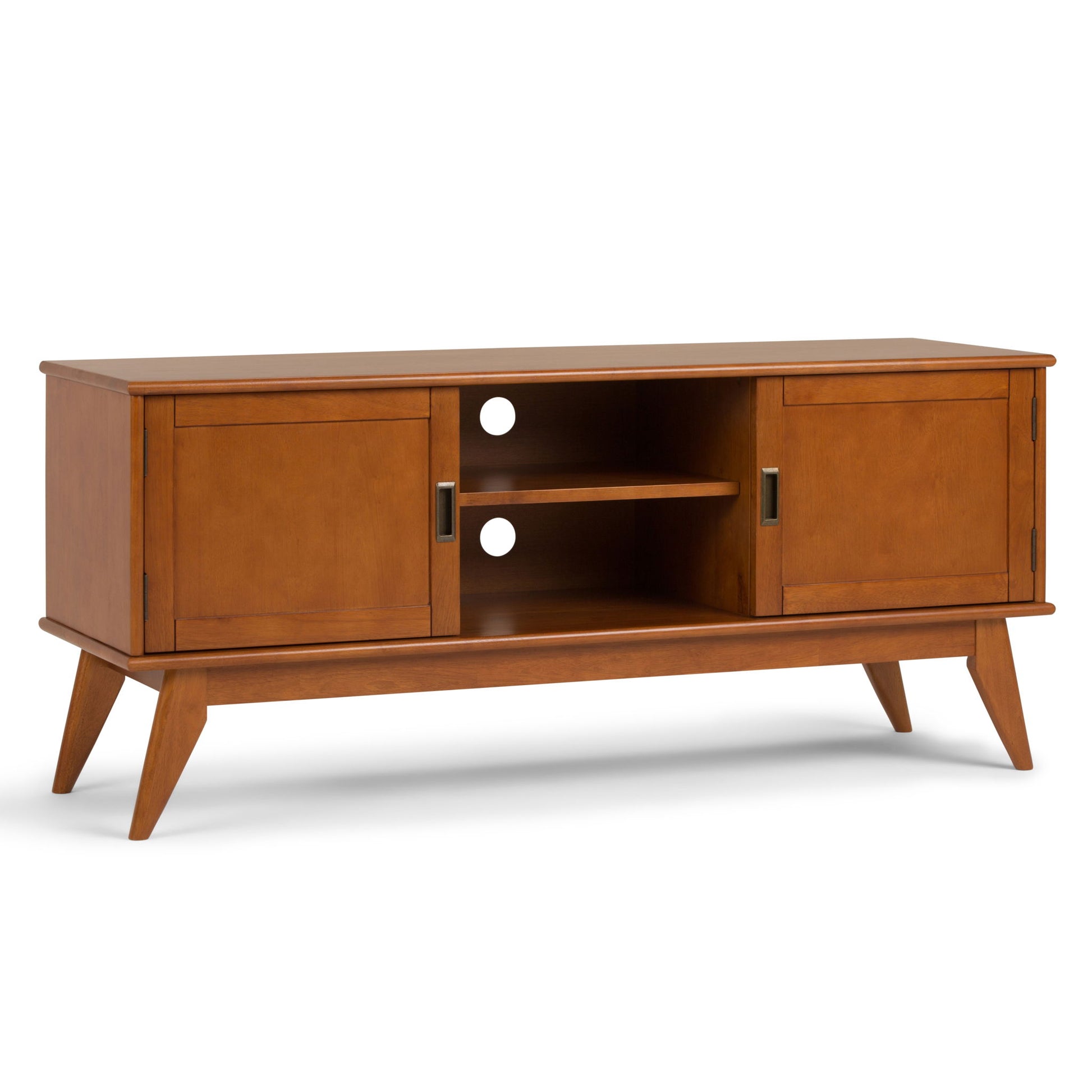 Draper - Handcrafted Mid Century Low TV Media Stand Simpli-Home