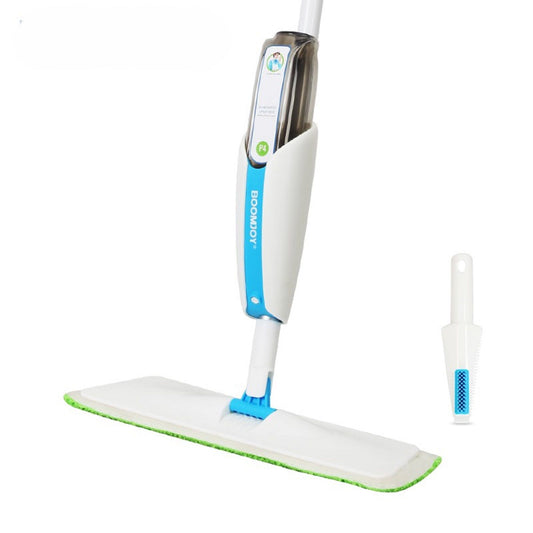 Superfine Fiber Washable Mat Spray Mop With 300Ml Reusable Bottle For Various Floors - Blue Daily Nest