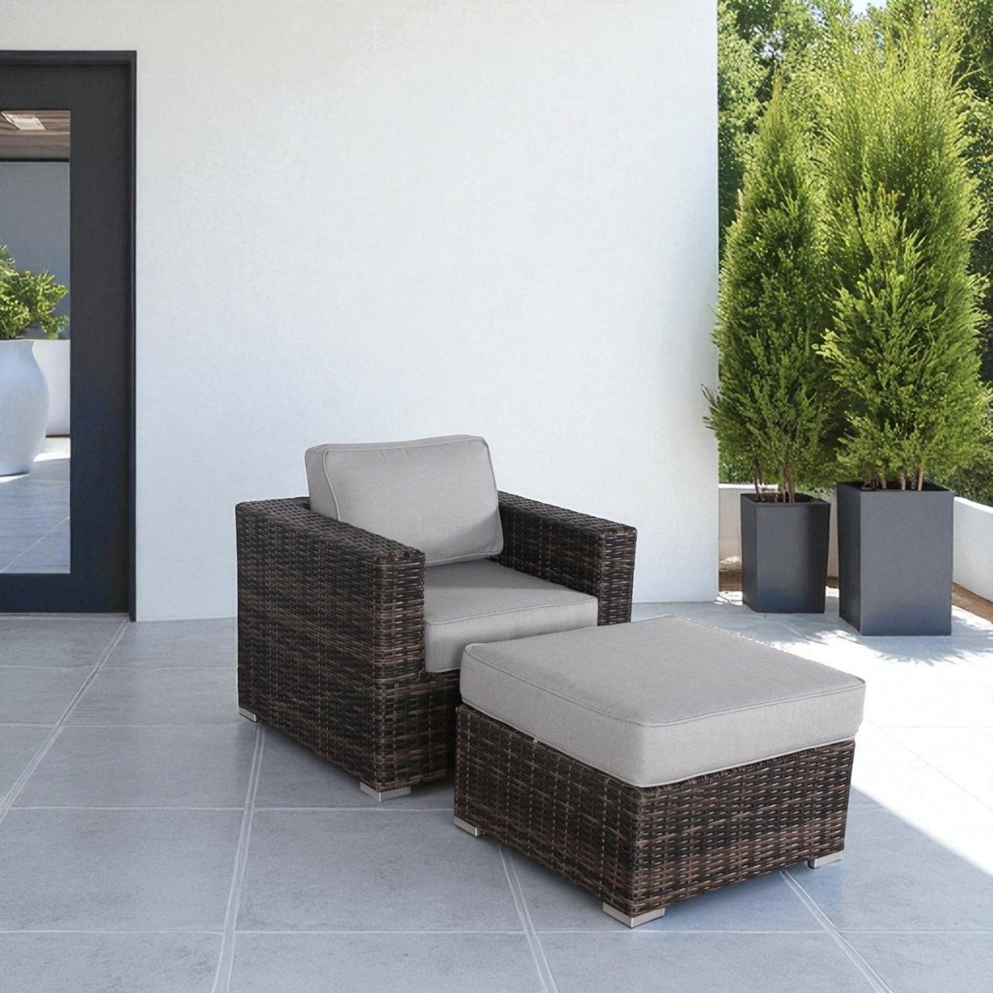Outdoor Patio Chair Set For Patio With Foam Cushions LSI Patio Furniture