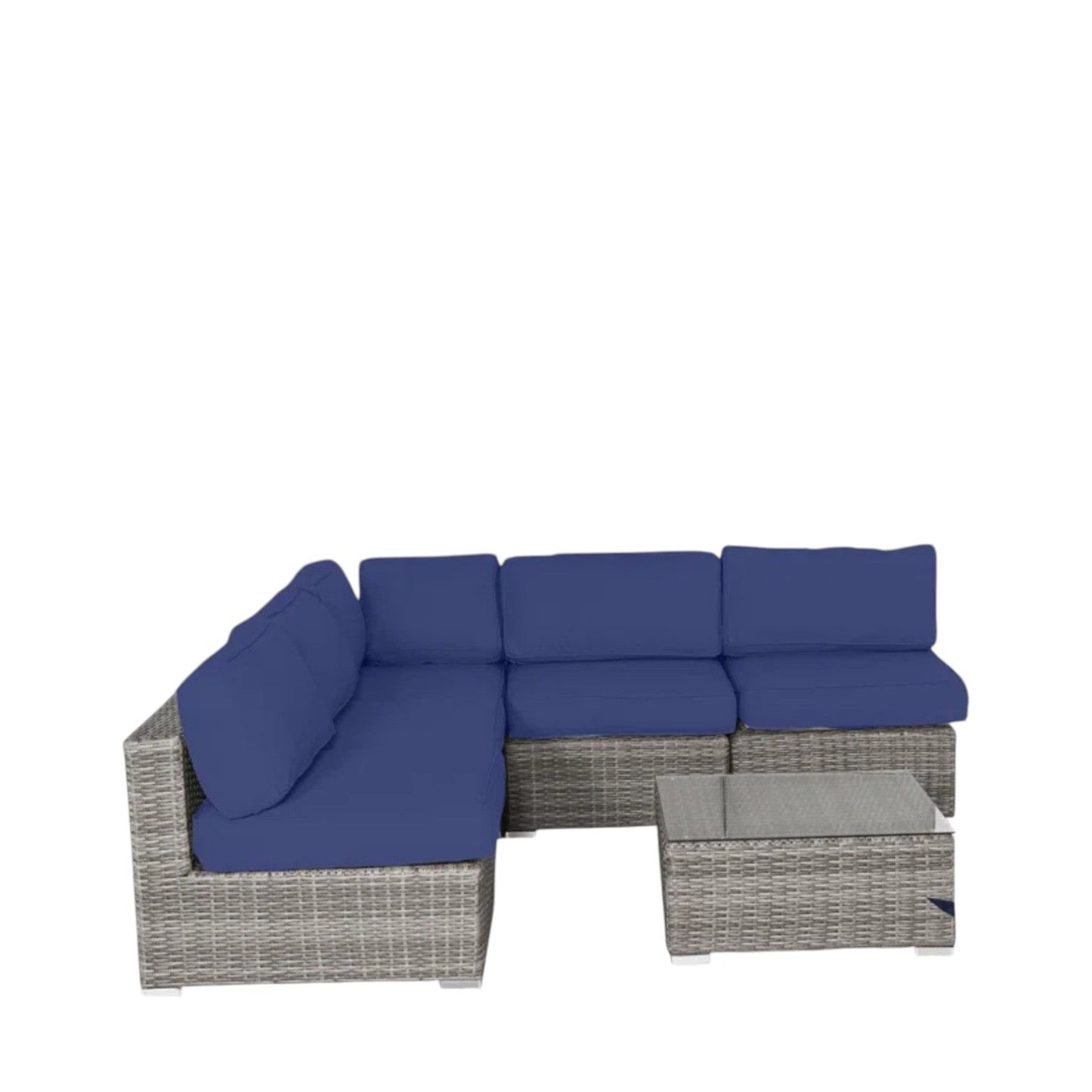 Seating Set With Cushions Handcrafted Wicker Design LSI Patio Furniture