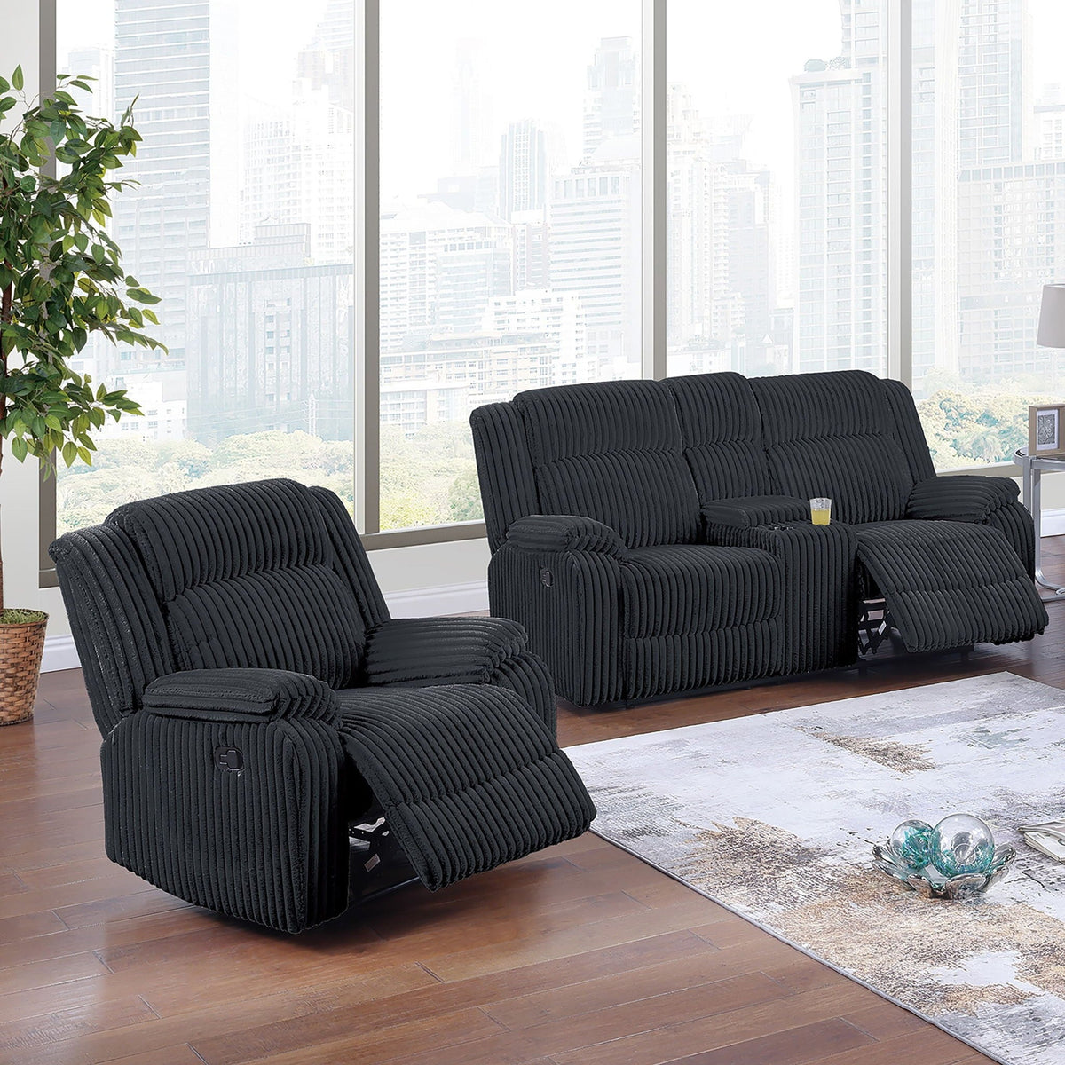 Motion Recliner Chair Set, Living Room Furniture Home Essentials