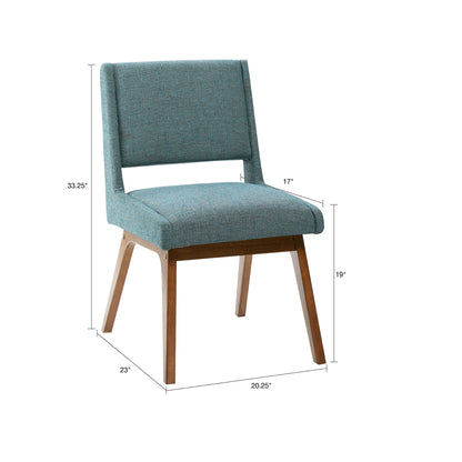 Dining Chair With Upholstered Seat And Back (Set of 2) - Blue JLA