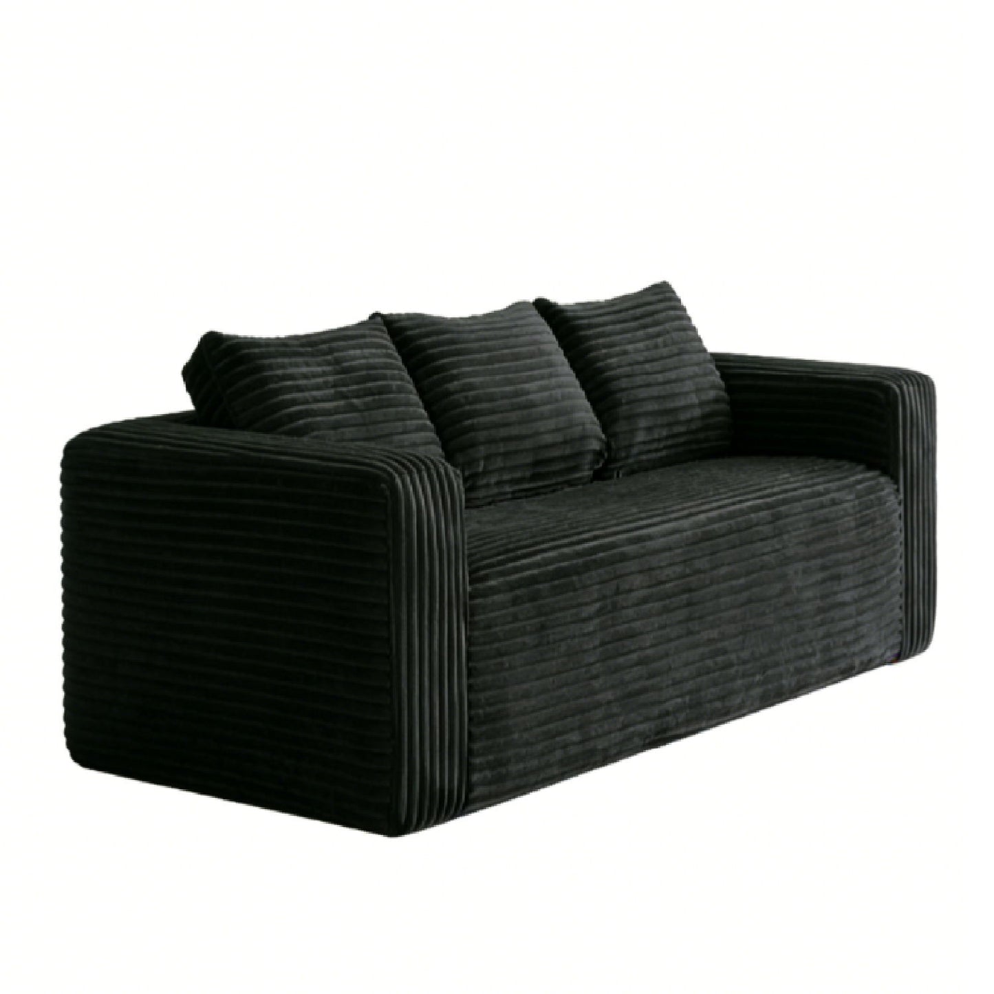 Cloud Loveseat Sofa Couch, Compressed - Black Home Essentials