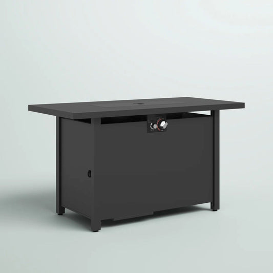 Outdoor Fire Pit Table With Lid - Dark Gray LSI Patio Furniture