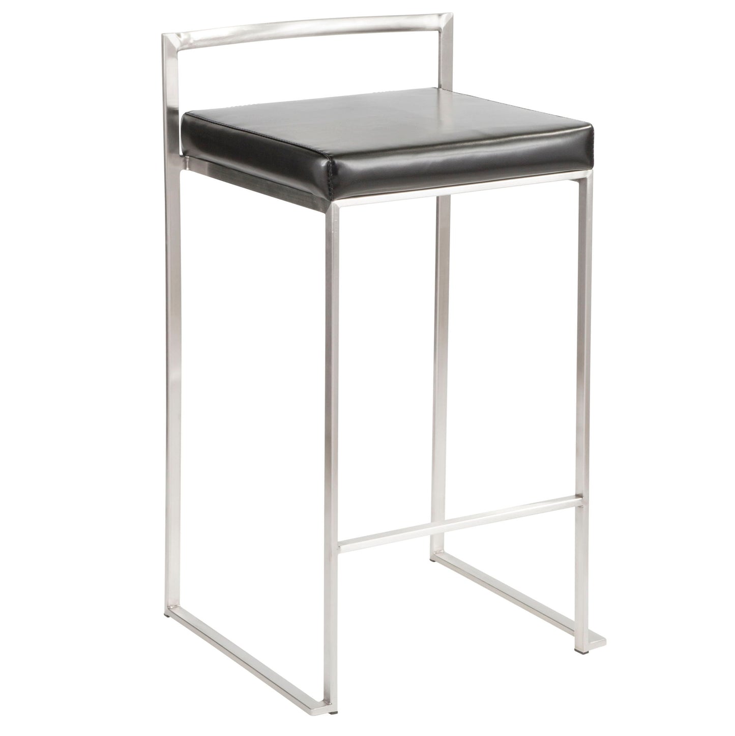 Fuji - Contemporary, Stackable Elegant Counter Stool (Set of 2) Lumi Source