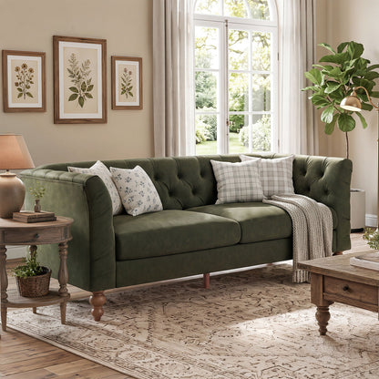 Chesterfield Sofa With Flared Arms For Living Room Noble House