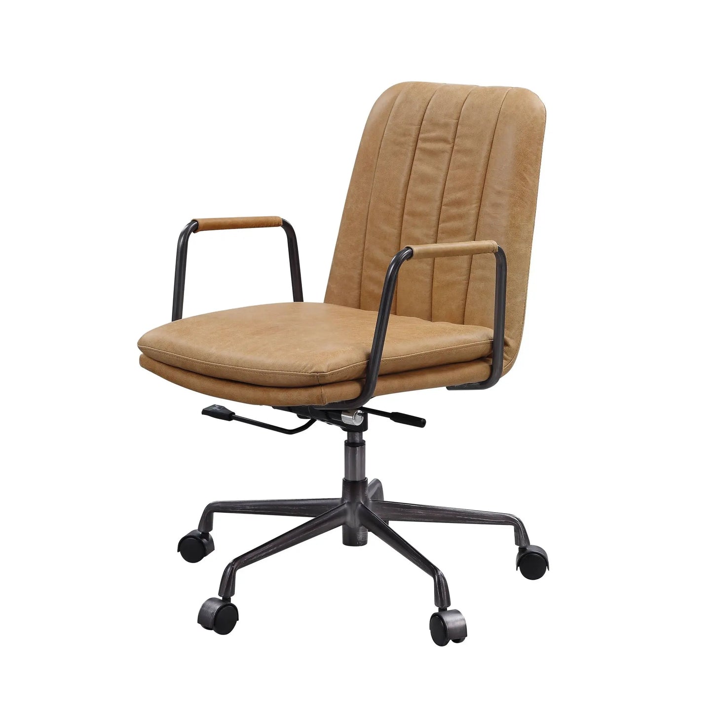Eclarn - Top Grain Leather Office Chair - Brown Acme