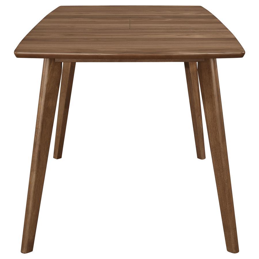 Alfredo - Extension Leaf Dining Table - Natural Walnut CoasterEveryday