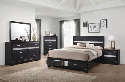 Miranda - Storage Wood Panel Bed CoasterEveryday