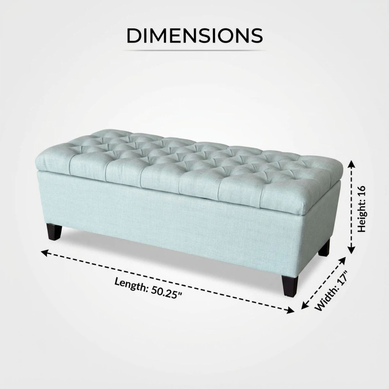 Storage Ottoman Bench With Safety Hinges Home Essentials