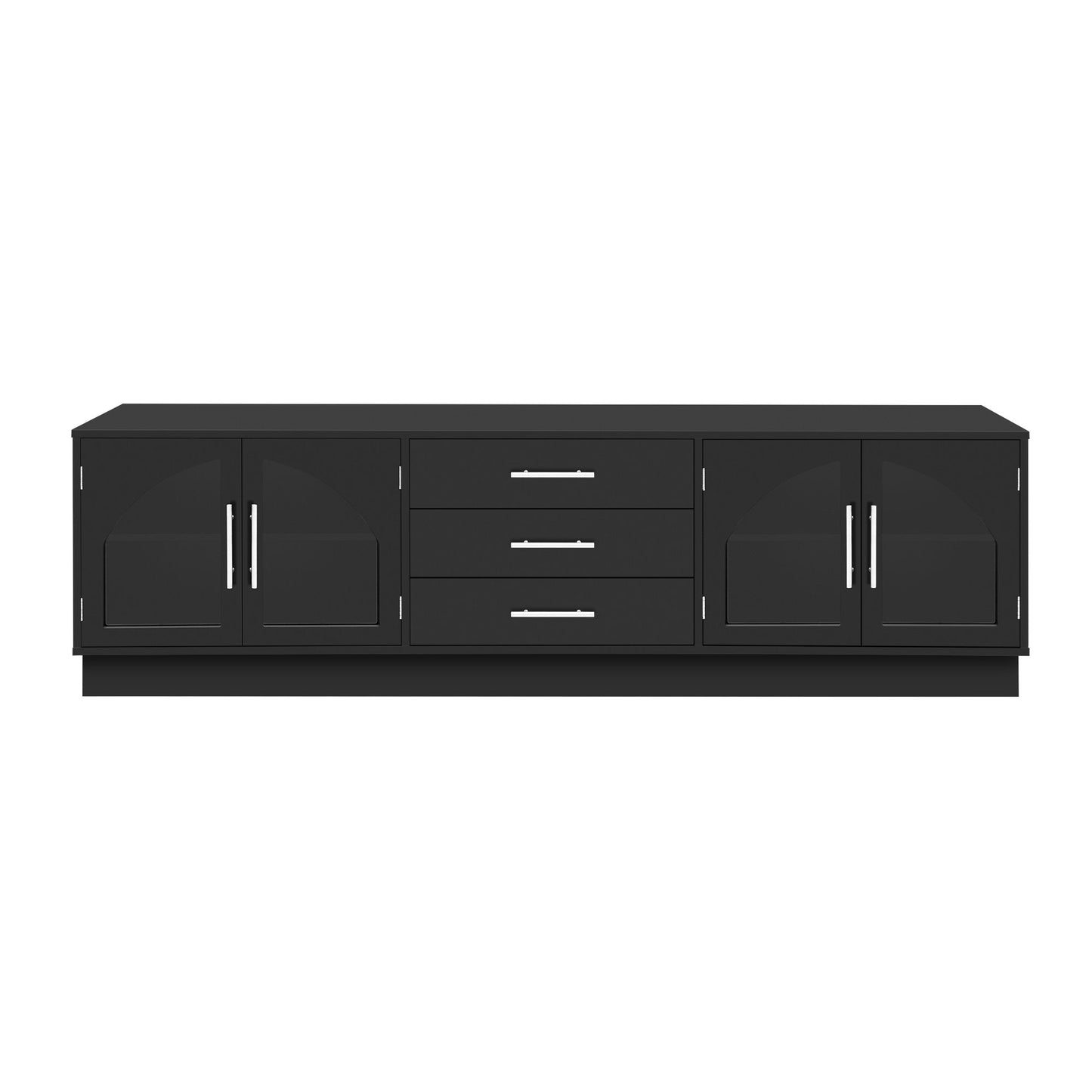 Modern Minimalist TV Stand, Entertainment Center Media Console Cabinet With Adjustable Shelves For Living Room Hearth and Haven