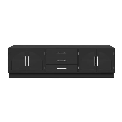 Modern Minimalist TV Stand, Entertainment Center Media Console Cabinet With Adjustable Shelves For Living Room Hearth and Haven
