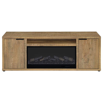 Fuller - 60" 2-Door TV Stand Fireplace Media Console - Mango Coaster Fine Furniture