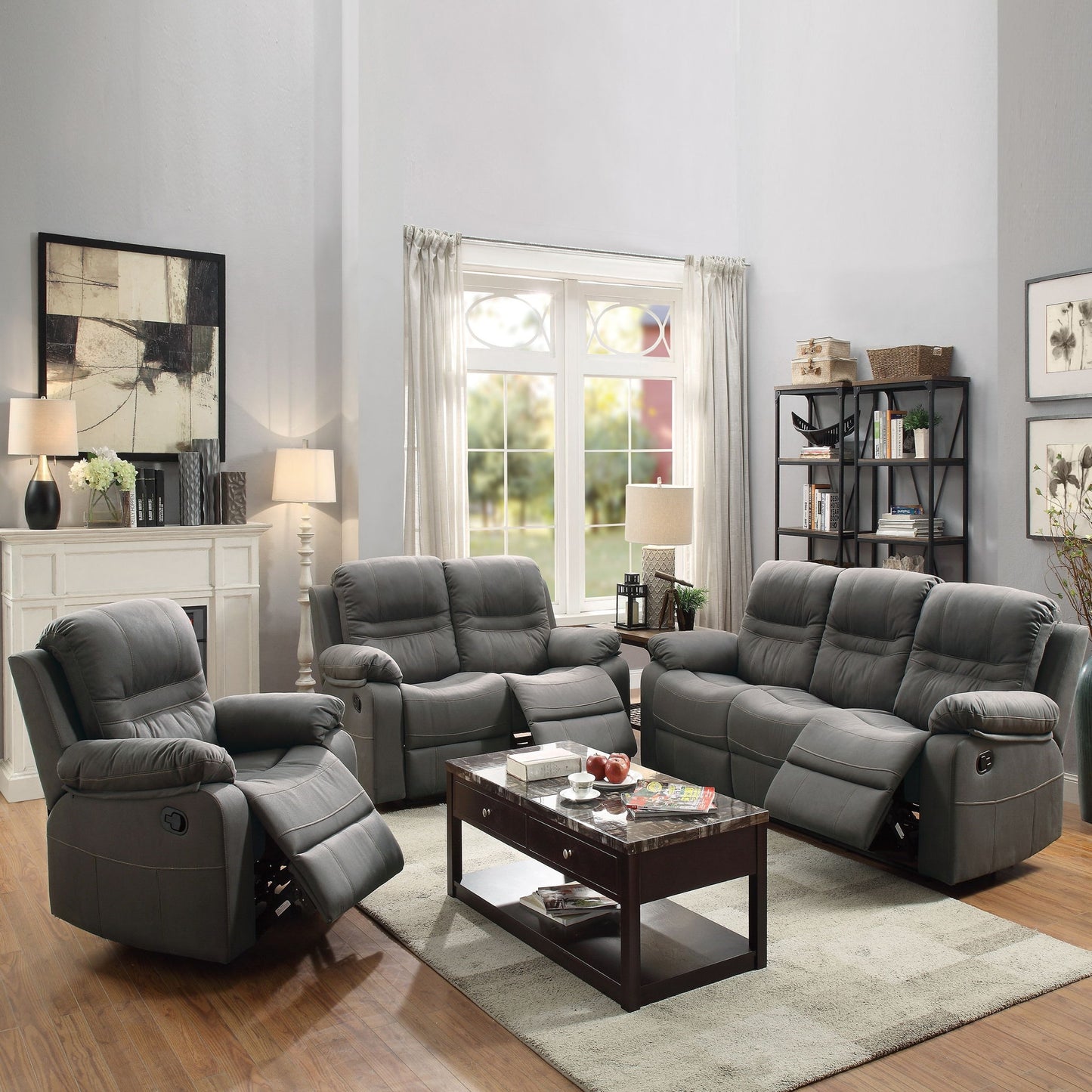 Modern Style Living Room Set With Pillow Arms Home Essentials