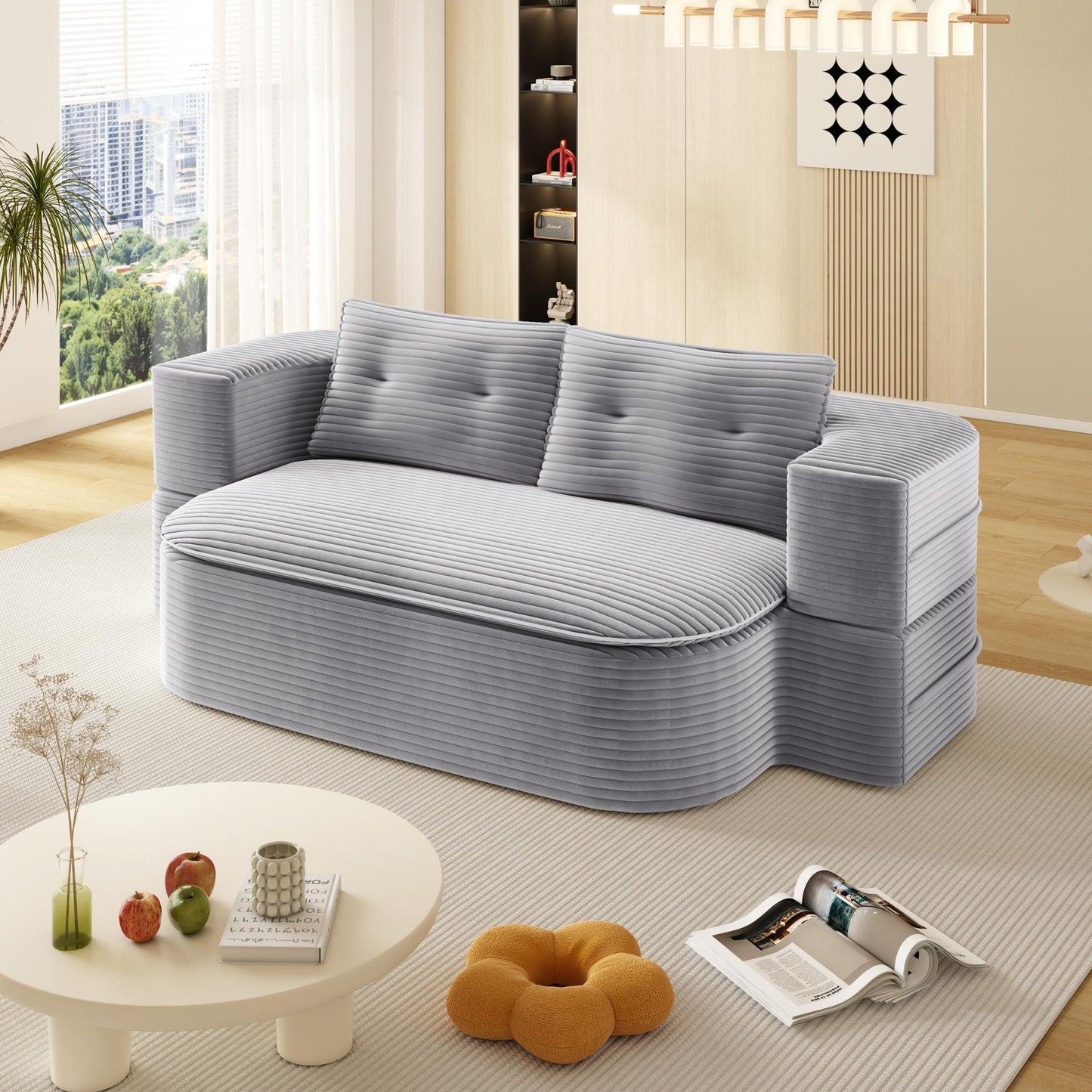 Convertible Floor Sofa Bed With Multi Functional Blanket Home Essentials