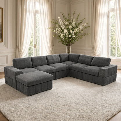Modular Sectional Sofa, Reversible Set Home Essentials