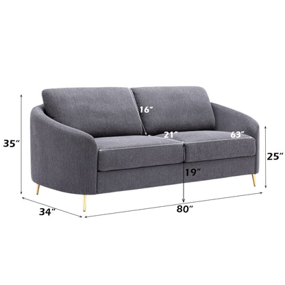 Sofa - Gray - Linen Acme