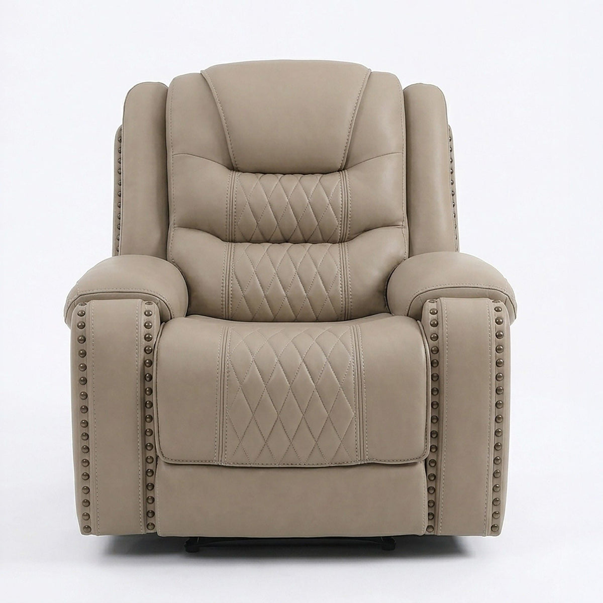 Power Recliner Single Chair With USB Port Living Room Comfort Seating - Toffee Home Essentials