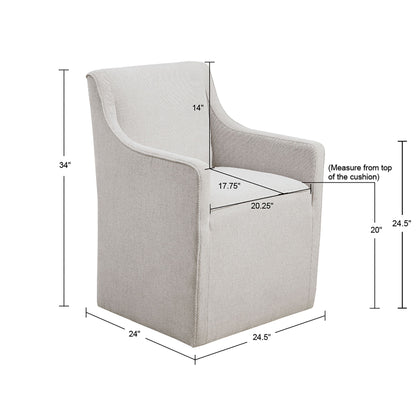 Traditional Skirted Dining Arm Chair JLA