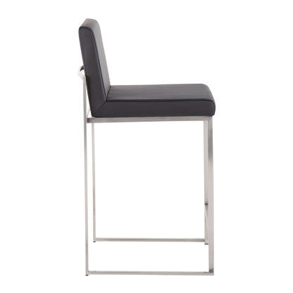 Fuji - Contemporary High Back Counter Stool, Functional Design Lumi Source