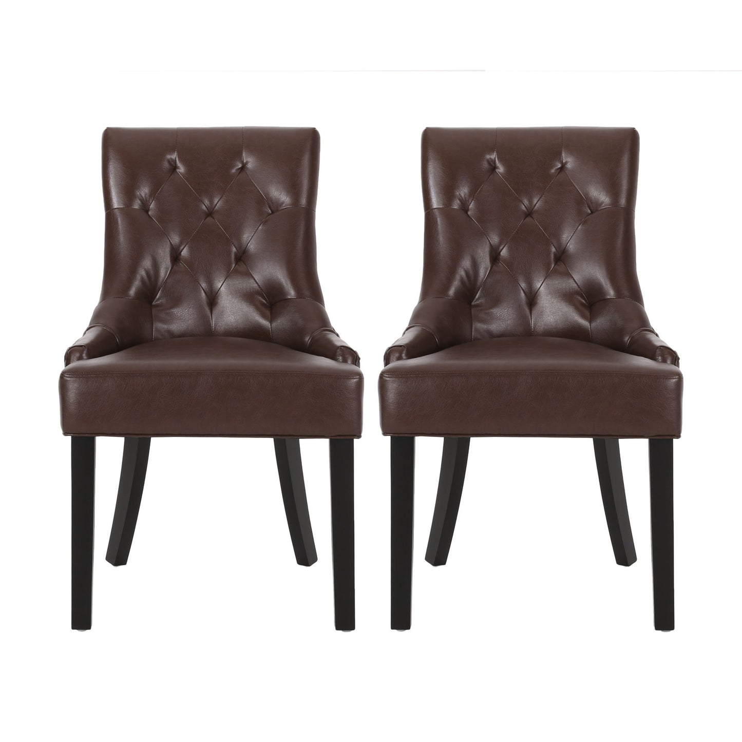Cheney - Contemporary Dining Chair Tufted Upholstery (Set of 2) Noble House