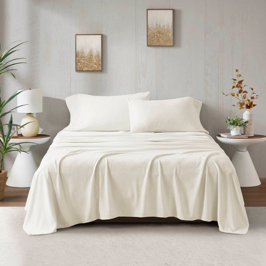 Twin Long Sheet Set - Ivory True North by Sleep Philosophy