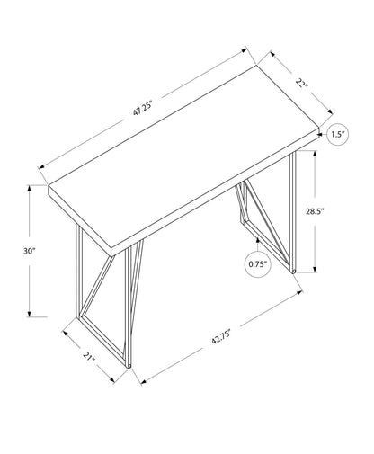 Computer Desk For Home Office Laptop, Contemporary & Modern - White 8th Street