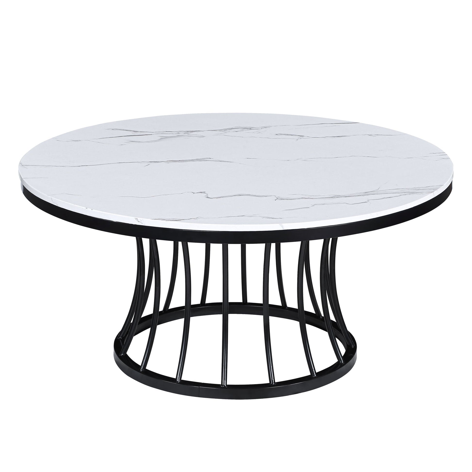 Hadley - 3-Piece Cocktail Table Set - White / Black Crown Mark