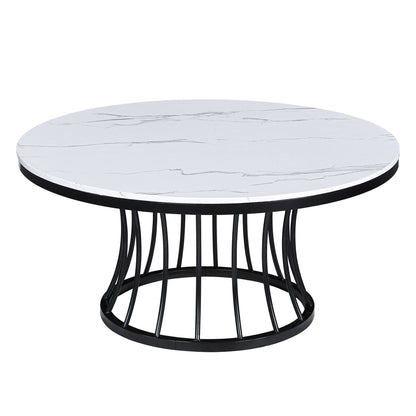 Hadley - 3-Piece Cocktail Table Set - White / Black Crown Mark