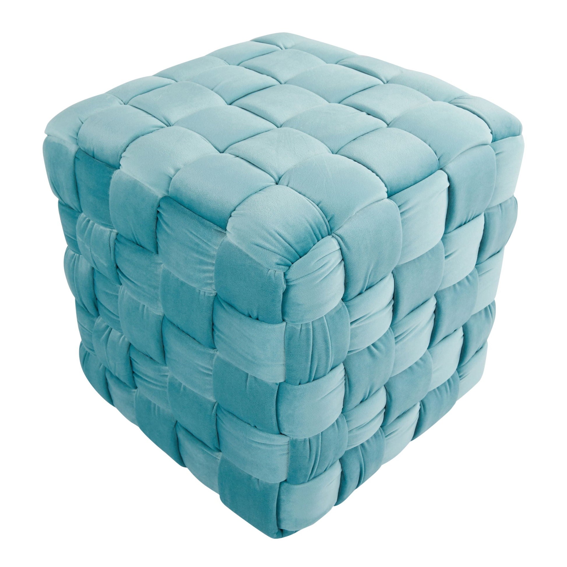 Square Braided Ottoman - Lumi Source