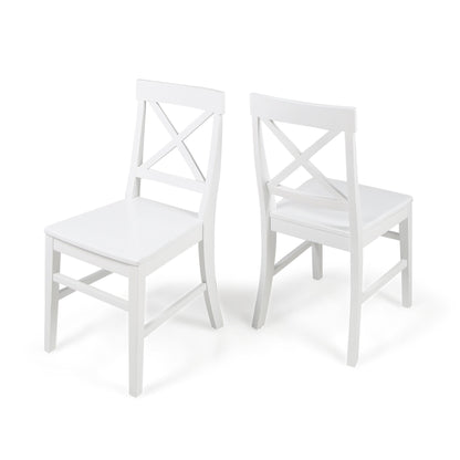 Plethora - Dining Chair With X Shaped Back (Set of 2) Noble House