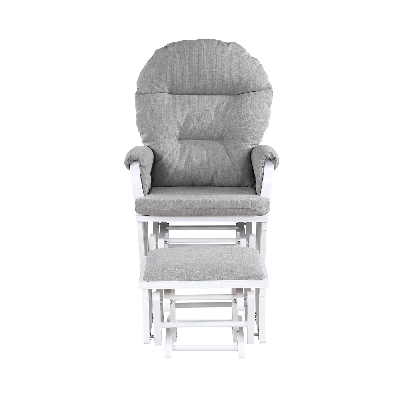 Madison - Glider & Ottoman - White Base