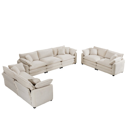 Elegant Oversized Sectional Sofa Set With Deep Seats And Flexible Layout Home Essentials