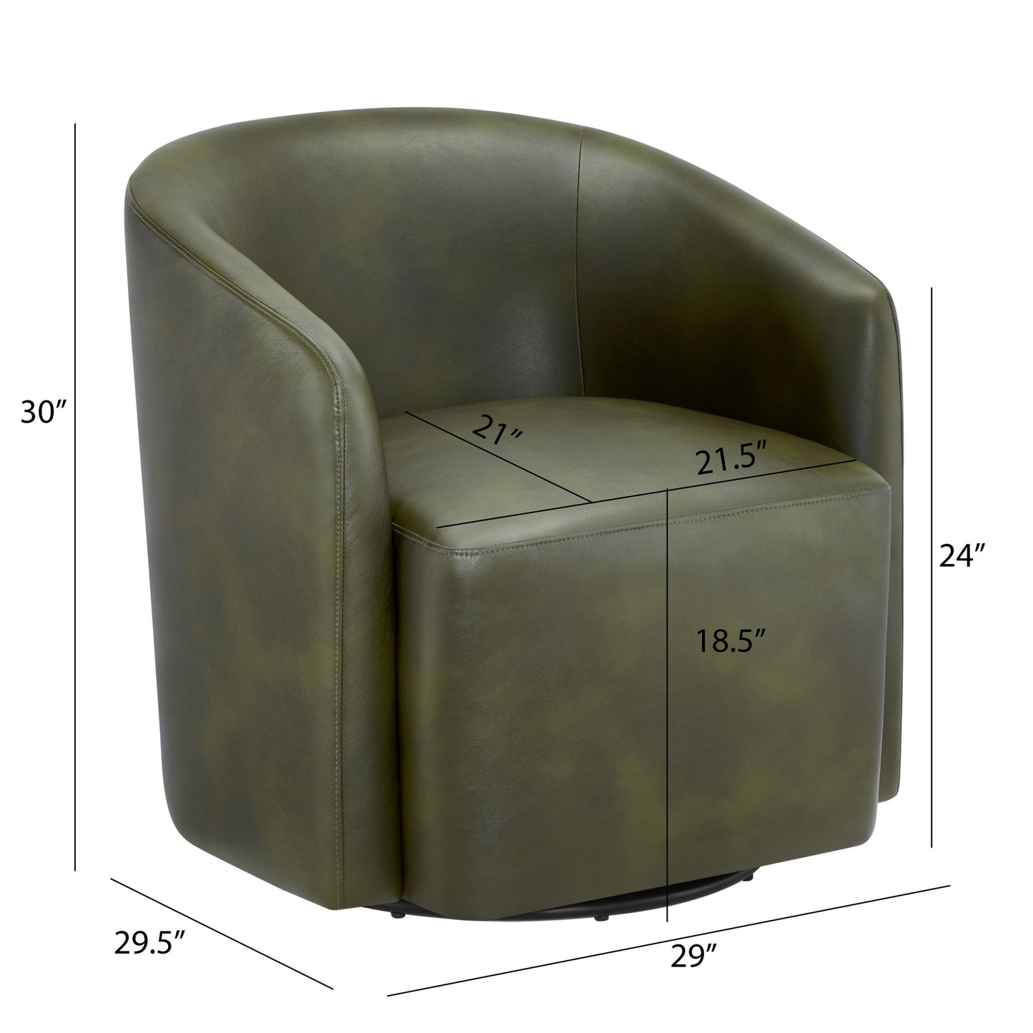 Ardena - Modern Swivel Barrel Chair Ridgecrest Home