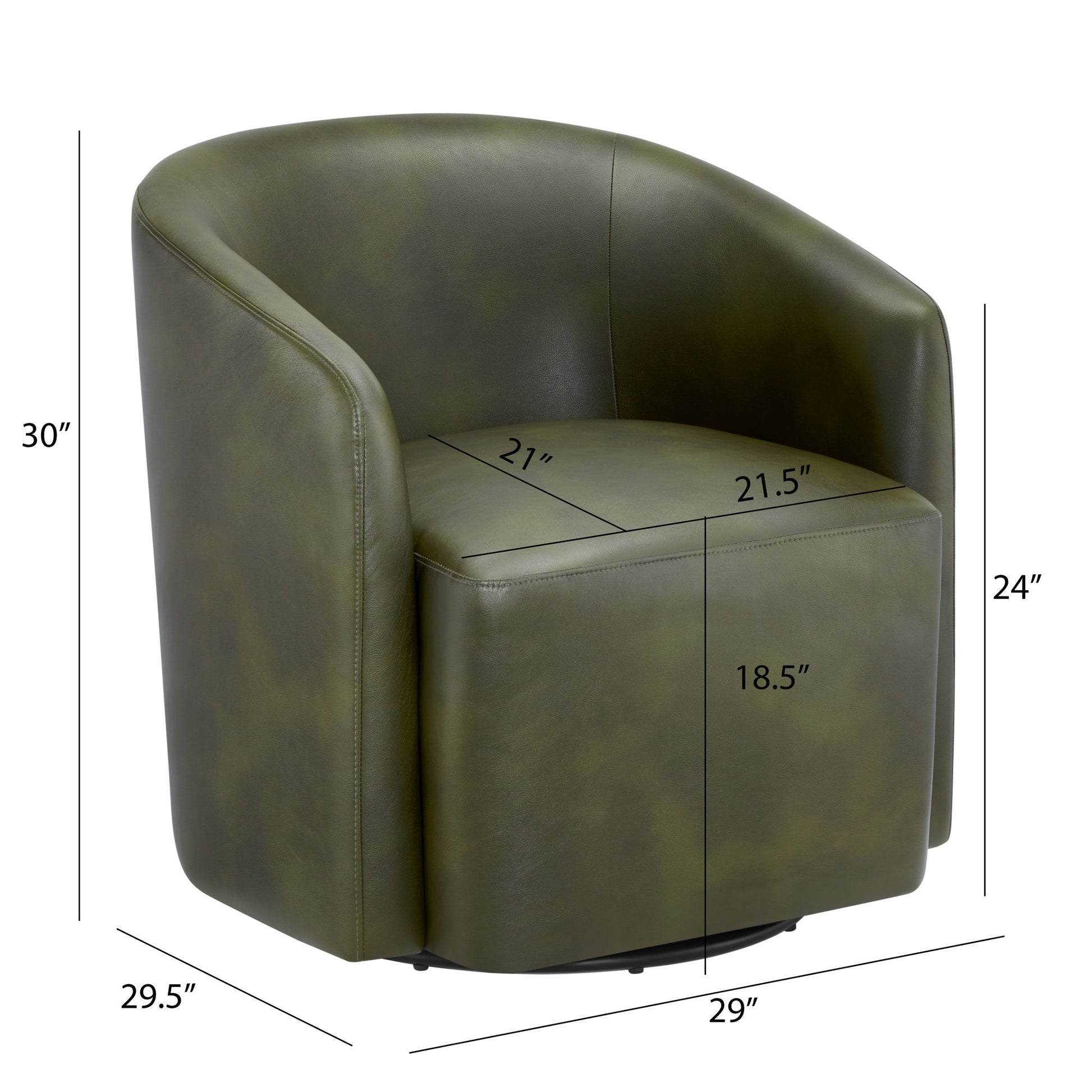 Ardena - Modern Swivel Barrel Chair Ridgecrest Home