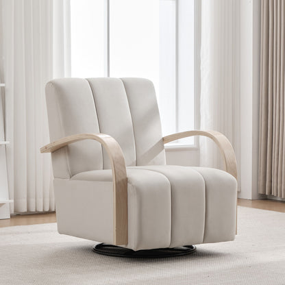 360° Swivel Accent Chair With Armrests Home Essentials